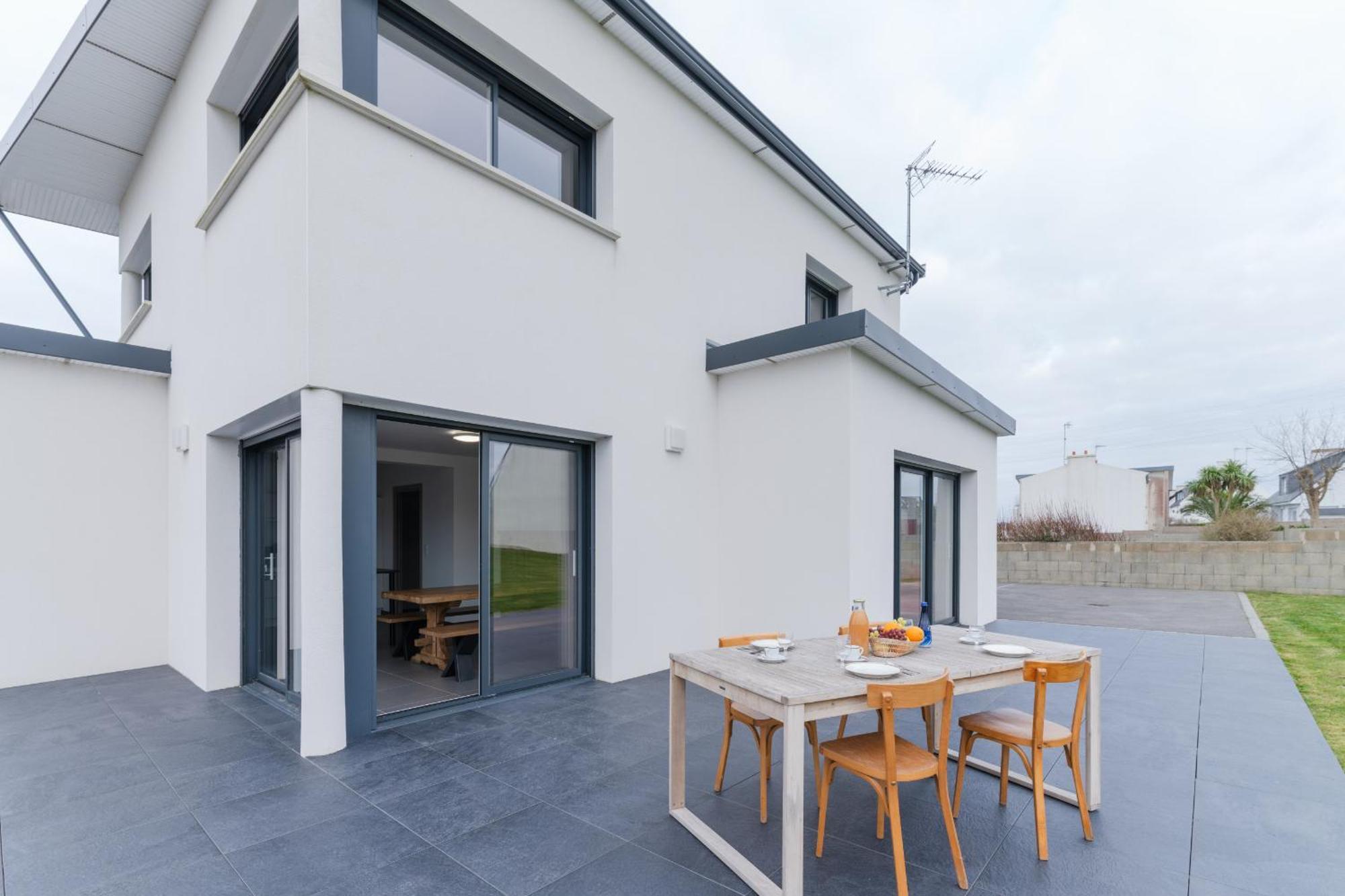 Ker Stivell - Superbe Maison Neuve A 2 Pas De La Mer Landunvez Exterior photo